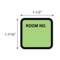 Nevs Printed Chart Labels - Room No 1-7/16" x 1-1/2" Lime w/Black NRBP-S-LIME - alternate 2